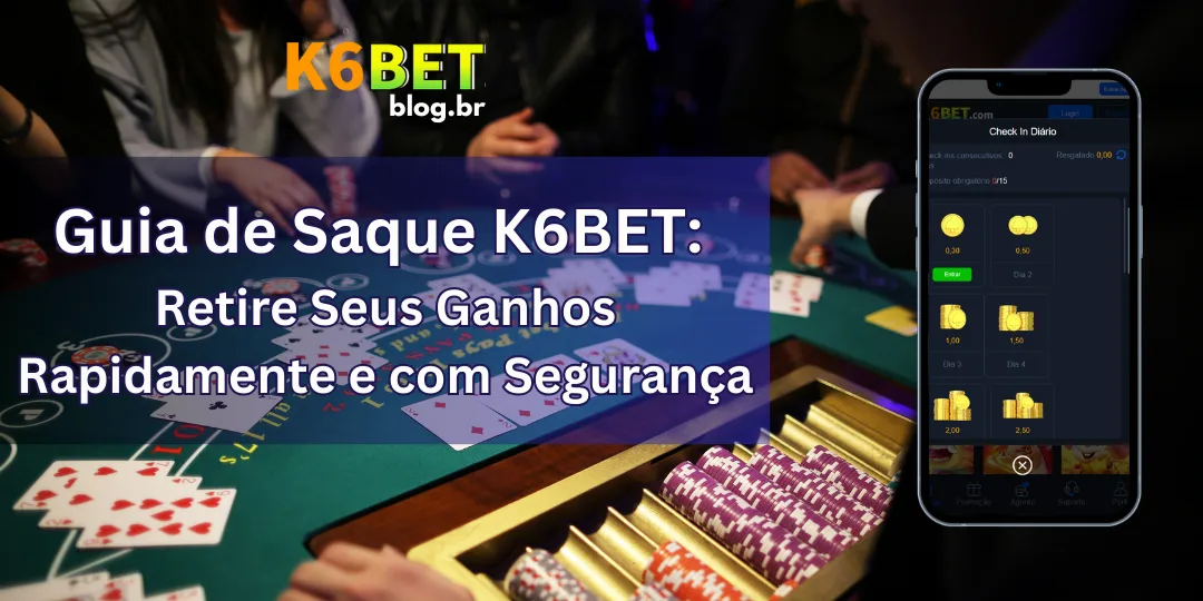 Guia de Saque K6BET: Retire Seus Ganhos Rapidamente e com Segurança